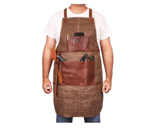 Leon Waxed Canvas Apron - Forudbestilling!